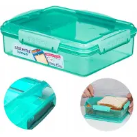 Sistema Snack Attack Duo Lunch 975ml - Bleu, Lunch box, Bleu