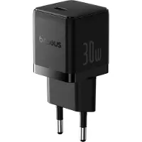 Baseus Chargeur Palm (P10111605113-01) – USB-C, PD 30 W, 5 V/3 A, câble USB-C de 1 m, Cluster Black