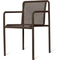 Ferm Living Dapple Chaise avec Bras Dark Chocolate