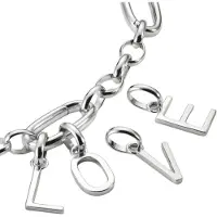 Thomas Sabo Pendentif 'Charm-Anhänger Buchstabe O Connect Silber' argent