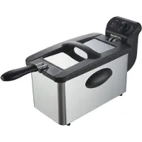 Continental Edison 3 L Friteuse CERFR3IN2 - 2000W - Acier inoxydable