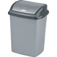 Curver Corbeille à papier 25 L Graphite