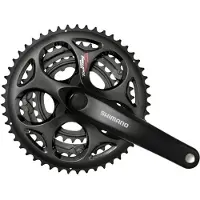 Shimano a073c pédalier noir 50 39 30 dents petit format