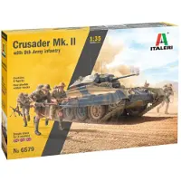 Italeri Maquette Char : Crusader Mk.Ii Et Infanterie Britannique-