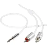 Speaka Professional 3.5 mm Klinke/Cinch Anschlusskabel SuperSoft 0.8 m