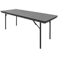 Bolero Table pliante noire - 183 cm