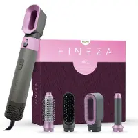 Fineza Fer à Boucler - - 5 en 1 Multi Styler - Brosse Soufflante - Cheveux Courts & Longs - Rose