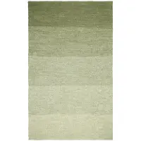 Marc O'Polo Plaid Nordic Knit Melange Moss Green 24-130 x 170 cm