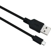 Helos 288318, 2 m, USB A, Micro-USB B, USB 2.0, Noir
