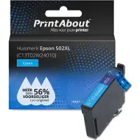 PrintAbout Cartouche compatible pour Epson 502XL (C13T02W24010) - Cyan - Grande capacité