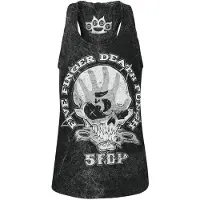 Five Finger Death Punch Top de - 1 2 F U - M - XXL - pour Femme - anthracite - Taille XL