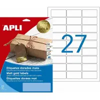 APLI étiquette Autocollante 63.5 X 29.6mm Metallic