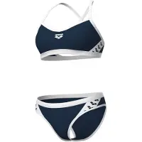 Arena Maillot de bain 2 pièces croisé dos uni femme Icons
