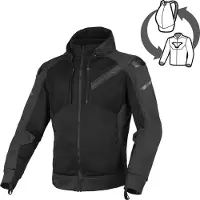 Macna Brero pour hommes Veste textile Noir 2XL