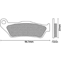 Newfren Plaquette De Frein Pour Scooter Mbk 300 Kilibre 2003 À 2006 Fd0186sd Neuf