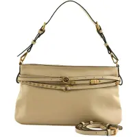 Pinko sac à épaule bandoulière sac à épaule Belt Bag Classic Vitello Morbido Beige - Grigio - Antique Gold