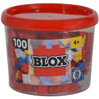 Simba 100 briques rouges Blox de 4 dans une boîte