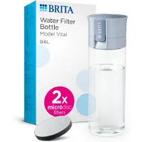 Brita Fill & Go Vital Incl 2 Microdisc Water Filter Bottle Clair