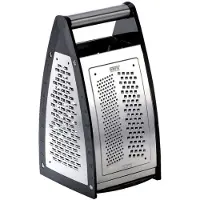 GEFU Râpe carrée, Râpe, Noir, Argent