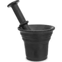 Orion Moździerz ŻELIWNY do przypraw czarny 10,5 cm uniwersalny, Mortier, Noir