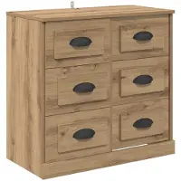 vidaXL Sideboard Chêne Artisan 70 x 35,5 x 67,5 cm Bois composite