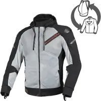 Sonstiges Veste textile de moto Macna Brero, gris/noir, taille S