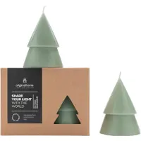 PLNTS.com Claus Tree Bougie Palme Écologique Blanc