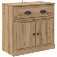 vidaXL Buffet haut en chêne Artisan 70 x 35,5 x 67,5 cm, bois d'ingénierie