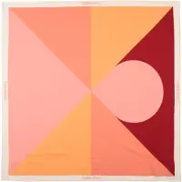 Calvin Klein Foulard 'Colour-blocked' orange / rose / rouge foncé