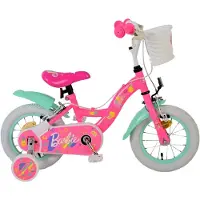 Volare Vélo d'enfant Barbie - Fille - 12 pouces - Rose - Deux freins à main