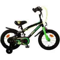 Volare Vélo pour enfants Super GT - Garçons - 14 pouces - Vert - Deux freins à main