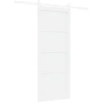 vidaXL Porte coulissante ORKDAL, 83 x 202 cm, en bois massif de pin, blanche