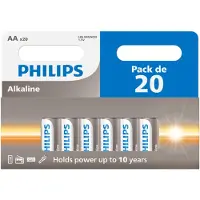 Philips ALKALINE AA LR06 20