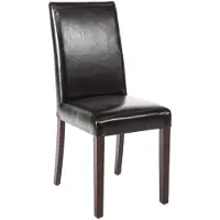 Bolero Chaises de salle à manger, similicuir, noir, lot de 2