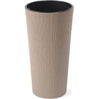 Lamela Flowerpot Lilia 878-85, plastic, Ø 25 cm, brown (25 x 47 cm)