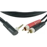 Klotz Câble mini-Jack mâle TRS coudé / 2x RCA mâles, 2m