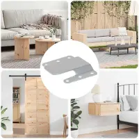 vidaXL Support de montage encastré 419 pièces Argent 75 x 66 x 1,4 mm Acier