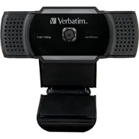 Verbatim Webcam with Microfull Hd 1080P Awc-01 Black/Black 49578