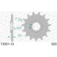 Afam Kit Chaîne Pour Moto Beta 125 Rr Enduro Racing 2018 À 2020 Neuf