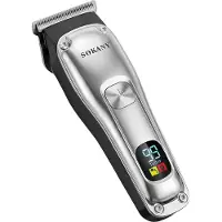 SOKANY , tondeuse sans fil pour cheveux et barbe avec écran LED, noir / argent