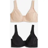 Bonprix Lot de 2 soutiens-gorge moulés coton non rembourrés avec armatures
