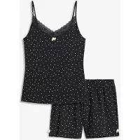 Bonprix Pyjashort avec top à fines bretelles et dentelle