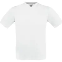 B&C TU006 | Exact V-Neck T-Shirt pour hommes - Couleur : Blanc - Taille : XL