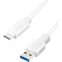 Logilink CU0174 Câble USB USB 3.2 Gen 1 (3.1 Gen 1) 1 m USB A USB C Blanc