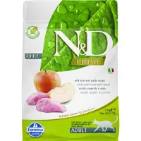 Farmina N&D sanglier & pomme pour chats adultes 300g