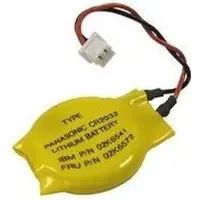 Lenovo 02K6572, Batterie de secours de remplacement du RTC, Batterie pour notebook, Jaune