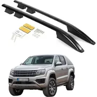 Erkul Barres de toit VOLKSWAGEN AMAROK PICKUP AB 2010-2020 Noir Durable Solide