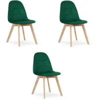 Leobert Lot de 3 chaises Valora BORA | Trio de sièges pour le bureau ou le salon