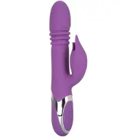 California Exotic Enchanted Kisser vibromasseur muni d’un stimulateur clitoridien Purple 23,5 cm