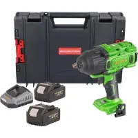 Procraft PWA80bb Clé à choc sans fil 20 V 1600 Nm 1/2" Brushless + 2x batterie 4,0 Ah + chargeur + RHINO Toolcase